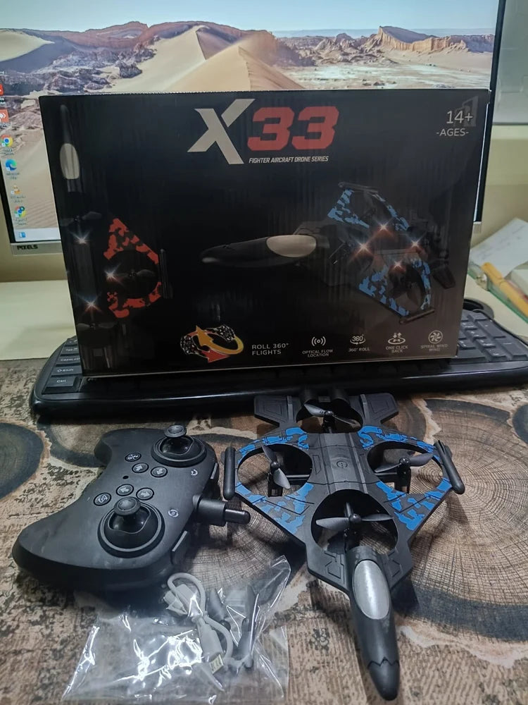 X33 Fighter Aircraft Drone - Remote Control Quadcopter